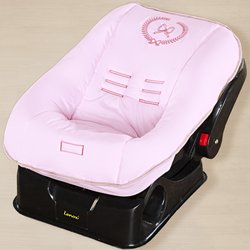 Capa de Bebê Conforto Elegance Rosa 100% Algodão Capa de Bebê Conforto Elegance Rosa 100% Algodão