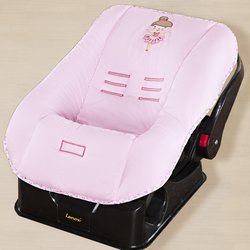 Capa de Bebê Conforto Bailarina Rosa 100% Algodão Capa de Bebê Conforto Bailarina Rosa 100% Algodão