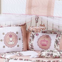 Móbile Para Quarto de Bebê Enxoval de Berço Menina Princesa Floral Móbile Para Quarto de Bebê Enxoval de Berço Menina Princesa Floral