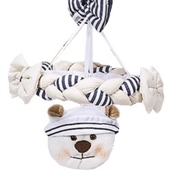 Móbile de Berço Urso Navegador Palha e Azul Móbile de Berço Urso Navegador Palha e Azul