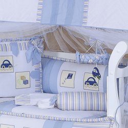 Móbile Para Berço de Bebê Menino Diversão Azul - Branco Móbile Para Berço de Bebê Menino Diversão Azul - Branco