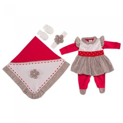 Saída de Maternidade Oncinha Chic Vermelho Saída de Maternidade Oncinha Chic Vermelho