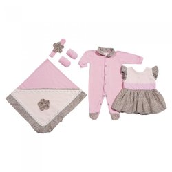 Saída de Maternidade Oncinha Chic Rosa Saída de Maternidade Oncinha Chic Rosa