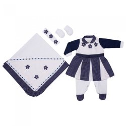 Saída de Maternidade Belinha Marinho 5 Peças Saída de Maternidade Belinha Marinho 5 Peças