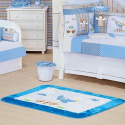 Tapete de Quarto Enxoval Bebê Menino Pelúcia Mauricinho Azul Tapete de Quarto Enxoval Bebê Menino Pelúcia Mauricinho Azul