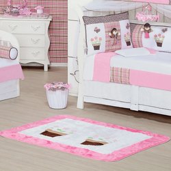 Tapete de Quarto Enxoval Bebê Menina Pelúcia Patricinha Rosa Tapete de Quarto Enxoval Bebê Menina Pelúcia Patricinha Rosa