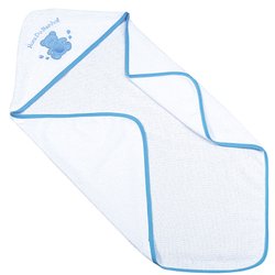 Toalha de Banho Bebê com Capuz Ursinho Azul Toalha de Banho Bebê com Capuz Ursinho Azul