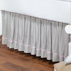 Saia de Berço Esplendore Rosa 100% Algodão 2 Lados Saia de Berço Esplendore Rosa 100% Algodão 2 Lados