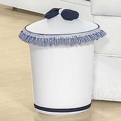 Lixeira Decorada Realeza Azul Marinho Lixeira Decorada Realeza Azul Marinho