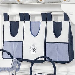 Porta Fraldas Varão Realeza Marinho 100% Algodão 3 Peças Porta Fraldas Varão Realeza Marinho 100% Algodão 3 Peças