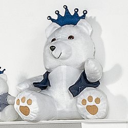 Ursinho de Bebê Realeza Azul Marinho M Ursinho de Bebê Realeza Azul Marinho M