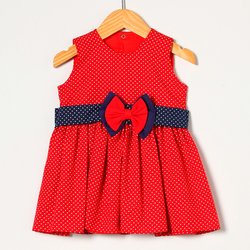 Vestido Bebê Poazinho Vermelho Vestido Bebê Poazinho Vermelho