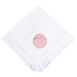 Manta de Bebê Coroa Rosa Malha 100% Algodão Manta de Bebê Coroa Rosa Malha 100% Algodão