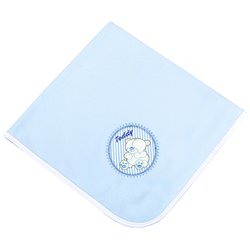 Cobertor de Bebê Fofo Ursinho Teddy Azul Cobertor de Bebê Fofo Ursinho Teddy Azul