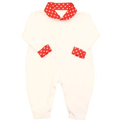 Macacão de Bebê Basic Coroa Vermelho Macacão de Bebê Basic Coroa Vermelho