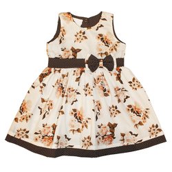 Vestido de Bebê Floral Marrom Vestido de Bebê Floral Marrom