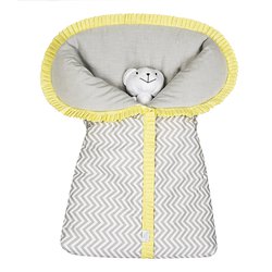 Porta Bebê Chevron Amarelo 100% Algodão Porta Bebê Chevron Amarelo 100% Algodão