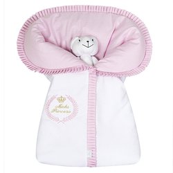 Porta Bebê Princesa Rosa 100% Algodão Piquet Porta Bebê Princesa Rosa 100% Algodão Piquet