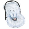 Capa Bebê Conforto Geométrico Azul 3 Peças