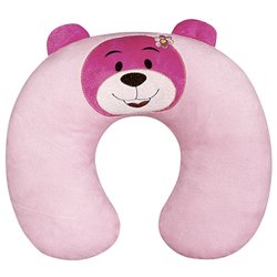 Almofada de Pescoço para Bebê Ursinho Rosa Plush Almofada de Pescoço para Bebê Ursinho Rosa Plush