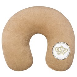 Almofada de Pescoço para Bebê Coroinha Bege Plush Almofada de Pescoço para Bebê Coroinha Bege Plush