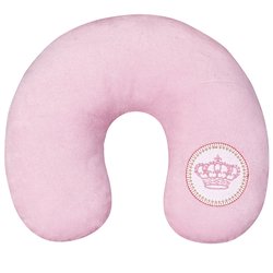 Almofada de Pescoço para Bebê Coroinha Rosa Plush Almofada de Pescoço para Bebê Coroinha Rosa Plush