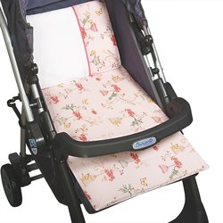 Colchonete para Carrinho Gaiolinha Rosê 3 Peças Colchonete para Carrinho Gaiolinha Rosê 3 Peças