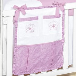 Porta Objetos Realeza Rosa 100% Algodão Porta Objetos Realeza Rosa 100% Algodão