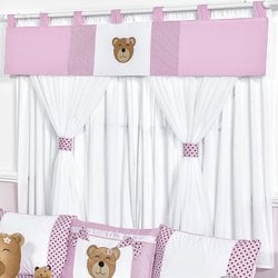 Cortina Soninho Rosa Varão Duplo 2,00M Cortina Soninho Rosa Varão Duplo 2,00M
