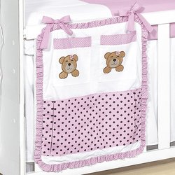 Porta Objetos Soninho Rosa 100% Algodão Porta Objetos Soninho Rosa 100% Algodão