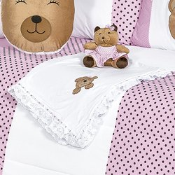 Manta de Bebê Soninho Rosa 100% Algodão Manta de Bebê Soninho Rosa 100% Algodão
