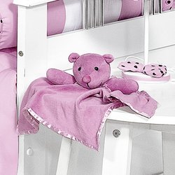 Naninha de Bebê Soninho Rosa 100% Algodão Naninha de Bebê Soninho Rosa 100% Algodão