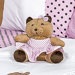 Ursinha Decorativa Soninho Rosa Poá P Ursinha Decorativa Soninho Rosa Poá P