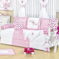 Kit Cama Babá Balé Musical Rosa 7 Peças Kit Cama Babá Balé Musical Rosa 7 Peças