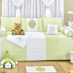 Kit Cama Babá Baby Verde 7 Peças Kit Cama Babá Baby Verde 7 Peças