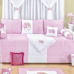 Kit Cama Babá Elefante Rosa 7 Peças Kit Cama Babá Elefante Rosa 7 Peças