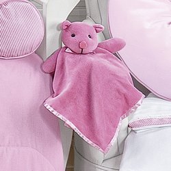 Naninha de Bebê Urso Rosa 100% Algodão Naninha de Bebê Urso Rosa 100% Algodão