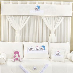 Cortina Quarto de Bebê Amigos Baby Palha Cortina Quarto de Bebê Amigos Baby Palha