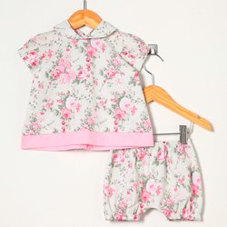 Conjunto Baby Nany Floral Rosa Conjunto Baby Nany Floral Rosa