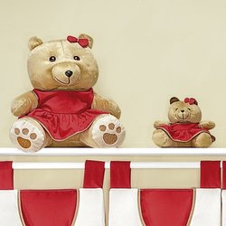 Ursinhas Decorativas Príncipe Vermelho 2 Peças Ursinhas Decorativas Príncipe Vermelho 2 Peças