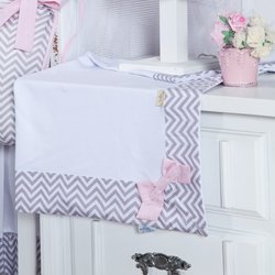 Manta de Bebê Chevron Noblesse Rosa 100% Algodão Manta de Bebê Chevron Noblesse Rosa 100% Algodão