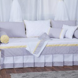 Kit Cama Babá Chevron Noblesse Amarelo 100% Algodão 6 Peças Kit Cama Babá Chevron Noblesse Amarelo 100% Algodão 6 Peças