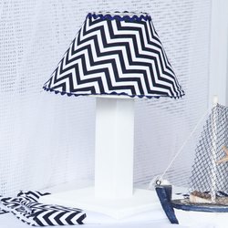 Abajur Chevron Noblesse Marinho Abajur Chevron Noblesse Marinho