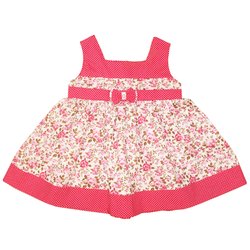 Vestido Bebê Duda Floral Rosa Vestido Bebê Duda Floral Rosa
