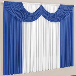 Cortina Paris Azul e Branco 3,00m x 2,80m Cortina Paris Azul e Branco 3,00m x 2,80m