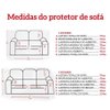 Protetor de Sofá Microfibra Avelã 2 Peças