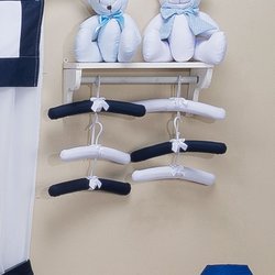 Kit Cabide Realeza Azul Marinho 6 Peças Kit Cabide Realeza Azul Marinho 6 Peças