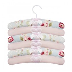 Kit Cabide Ursa Realeza Floral 6 Peças Kit Cabide Ursa Realeza Floral 6 Peças