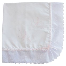 Manta de Bebê Bailarina Rosa 100% Algodão Manta de Bebê Bailarina Rosa 100% Algodão