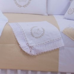Manta de Bebê Realeza Cáqui 100% Algodão Manta de Bebê Realeza Cáqui 100% Algodão